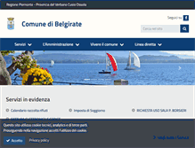 Tablet Screenshot of comune.belgirate.vb.it